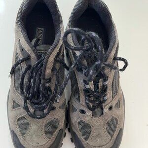 Grey Suede Land's End Hiking Shoes-- Men's Size 8? With Reflectors on the Heels